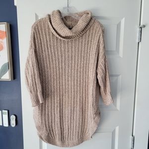 Express biege turtle neck sweater